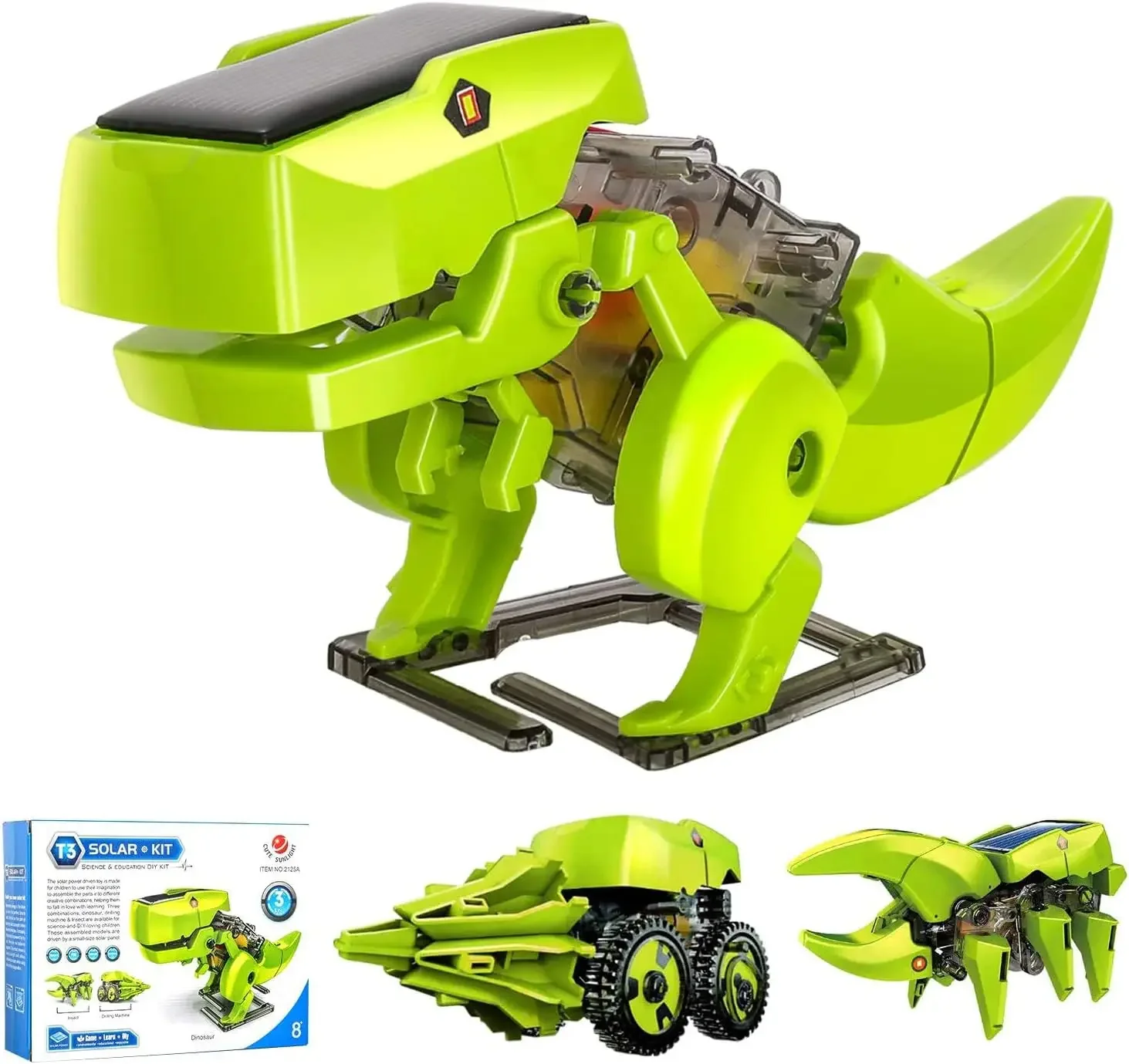 Stem Solar Robot Kit For Kids - Zestaw robota solarnego 3 w 1.
