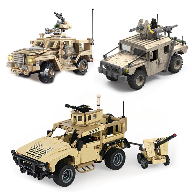 Lego Compatible Military Tank - MOC wojskowy Hummer klocki do budowy