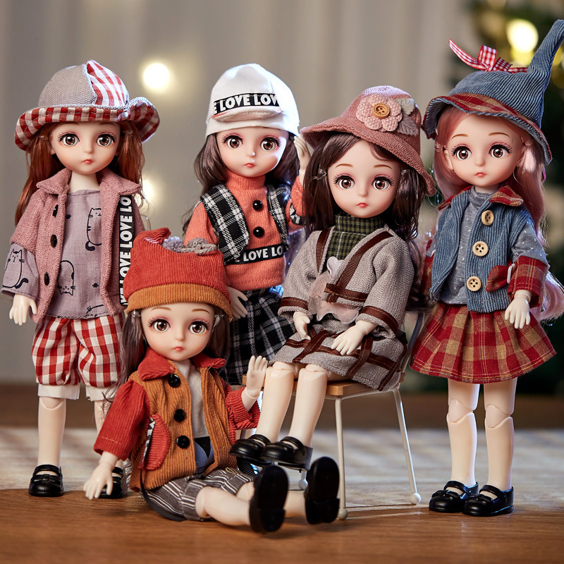Bjd Doll 1 6 Full Set With Clothes - Lalka BJD 1/6 z przegubami kulowymi,