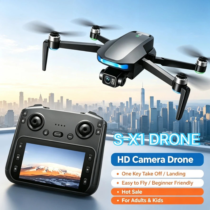 Fpv Brushless Rc Drone 4K - Oryginalny dron GPS S-X1 z kamerą