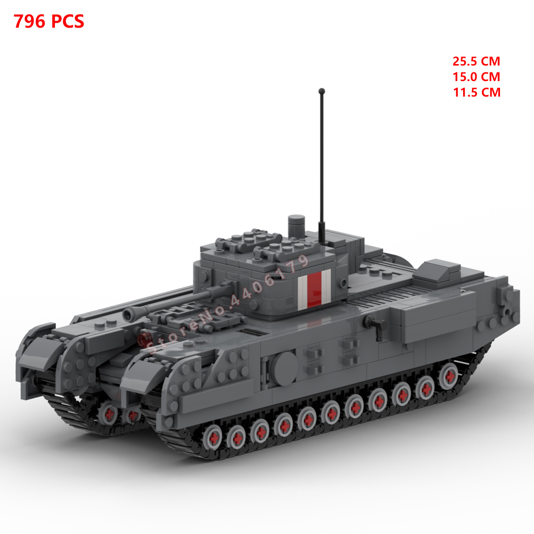Lego Compatible Military Tank - Gorąca wojskowa ii wojna światowa armia