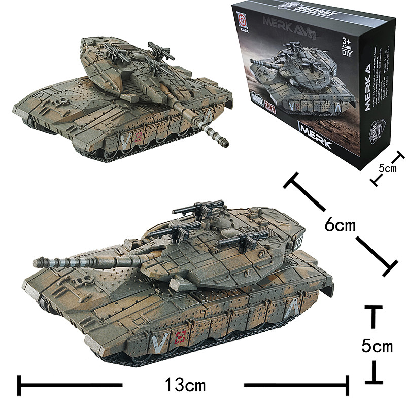 Lego Compatible Military Tank - Model czołgu Merkava izraelskiego w skali