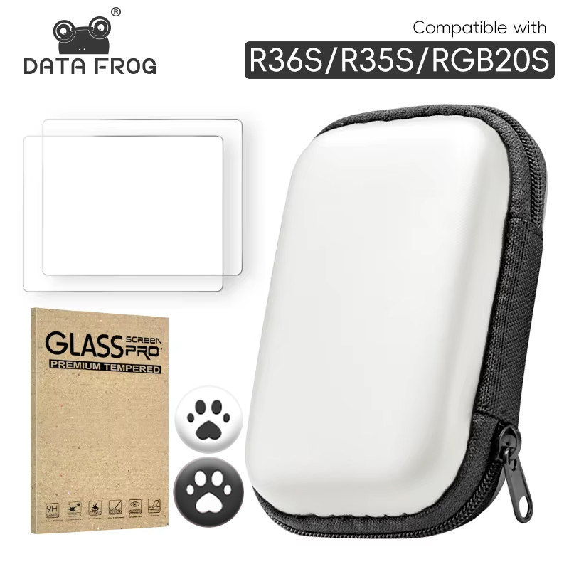 Retro Handheld Game Console R36S - DATA FROG Szkło Hartowane Ochronne na