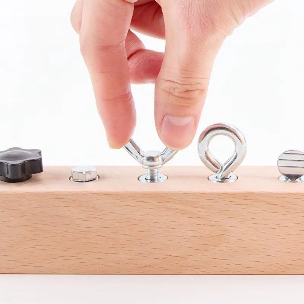Nowa przenośna tablica Montess – Montessori Wooden Busy Board Toddler recenzja i cena