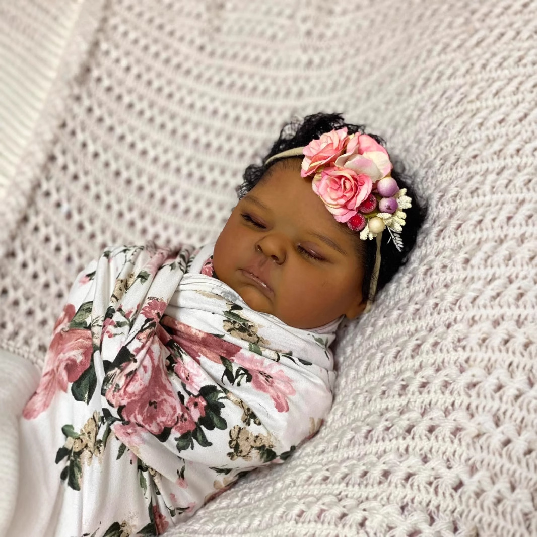Brzoskwinie z ciemnej skóry 19 – Reborn Baby Doll Silicone Realistic recenzja i cena