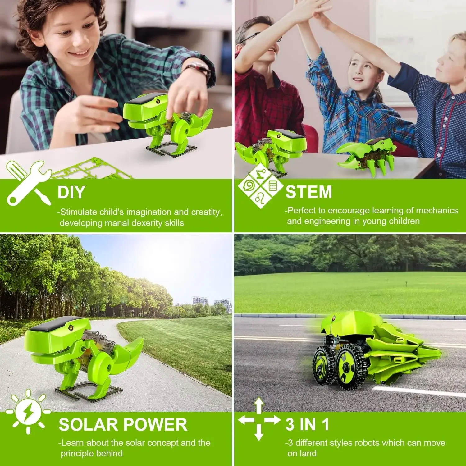 Zestaw robota solarnego 3 w 1. – Stem Solar Robot Kit For Kids recenzja i cena