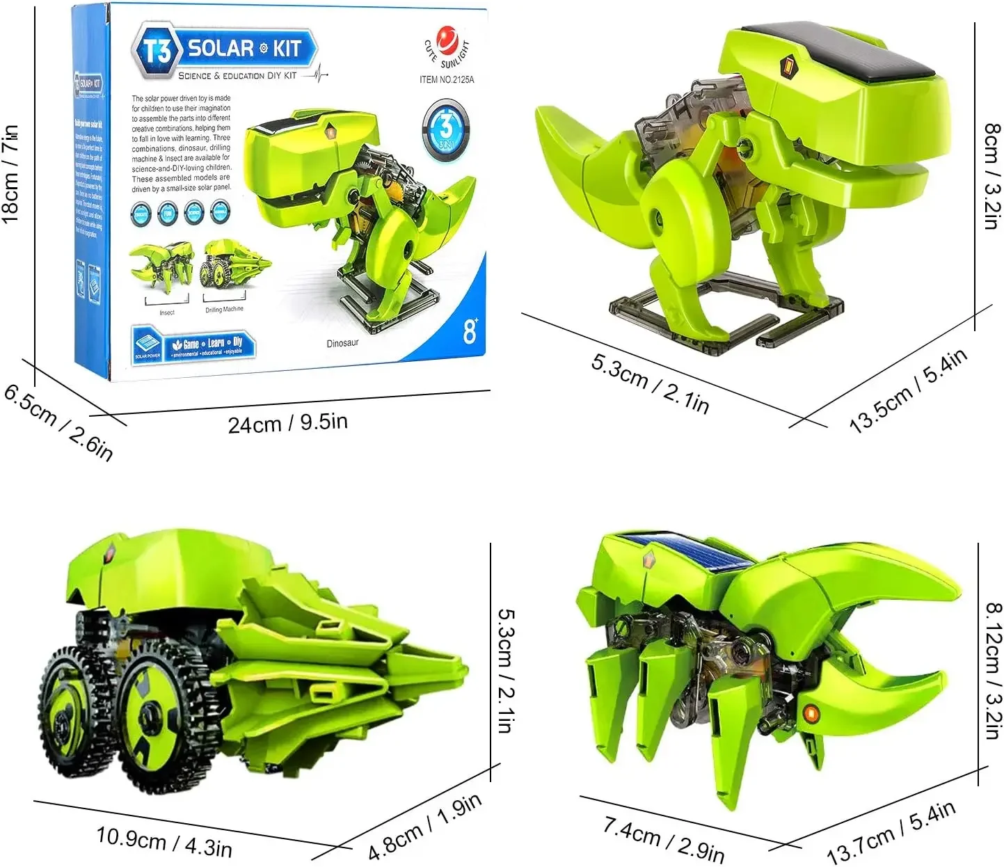 Zestaw robota solarnego 3 w 1. – Stem Solar Robot Kit For Kids recenzja i cena