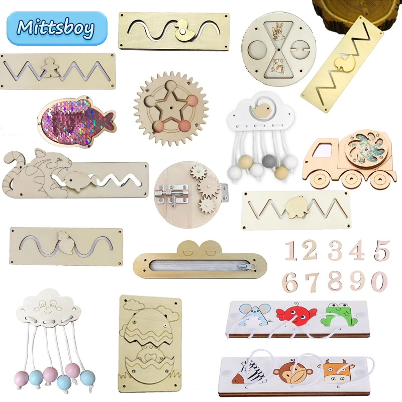 Tablica Manipulacyjna DIY Mont – Montessori Wooden Busy Board Toddler recenzja i cena