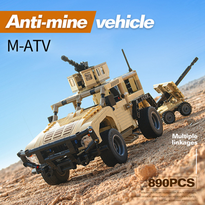 MOC wojskowy Hummer klocki do  – Lego Compatible Military Tank recenzja i cena