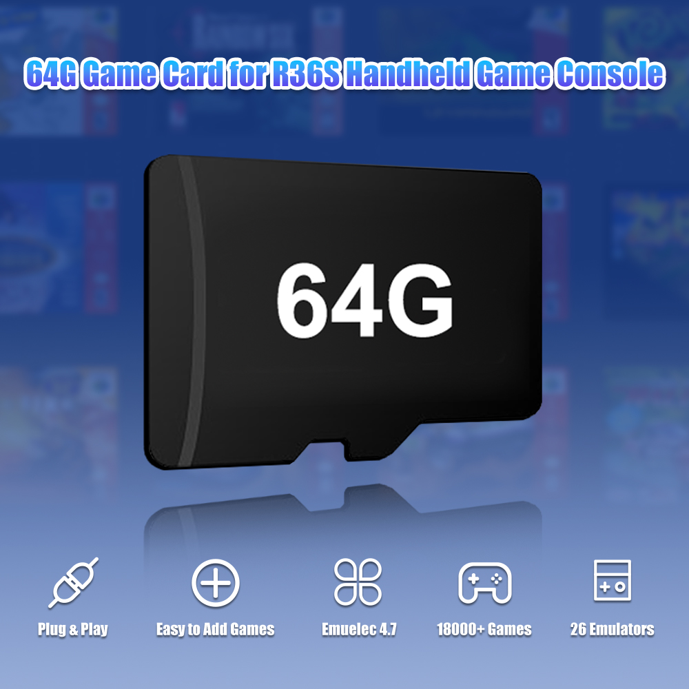 Karta TF 64G do konsoli retro  – Retro Handheld Game Console R36S recenzja i cena