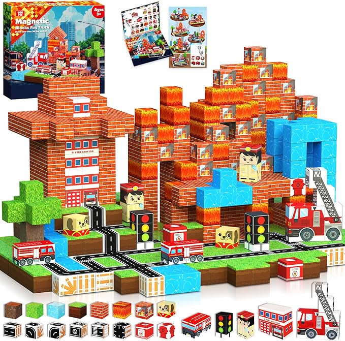Magnetyczne Klocki 100 szt. Ze – Magnetic Building Tiles Set 100Pcs recenzja i cena