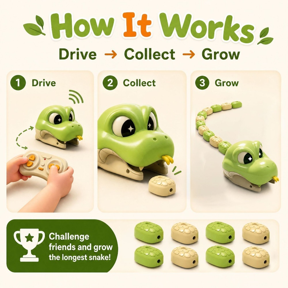 Zdalnie Sterowany Chciwy Wąż z – Educational Toys recenzja i cena