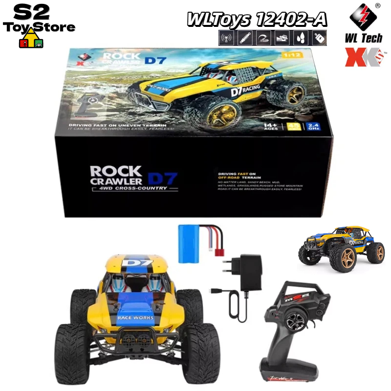 Wltoys 12402-A D7 Rock Crawler – Rc Drift Car 1 24 Scale 4Wd recenzja i cena