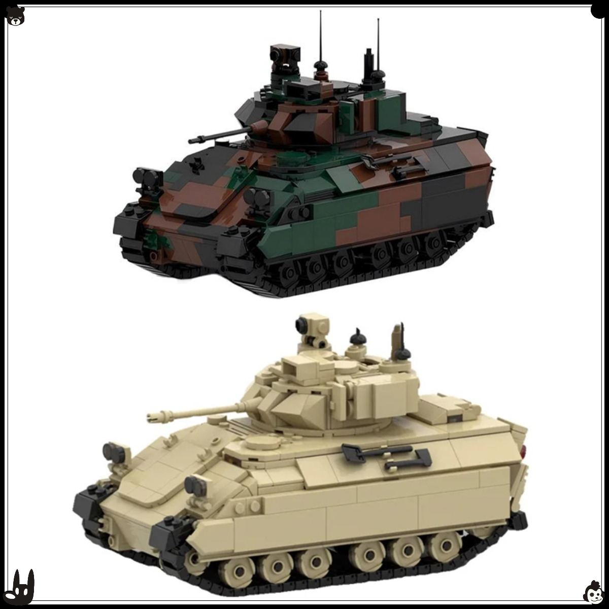 Zestaw klocków MOC z serii Mil – Lego Compatible Military Tank recenzja i cena